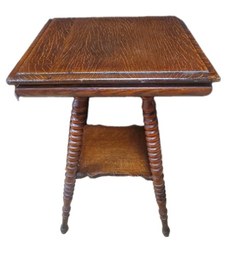 Vintage tiger oak bobbin - oak,