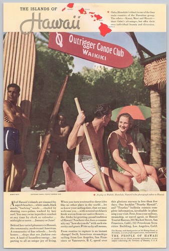 Hawaii tourist bureau 1936 - tourist,