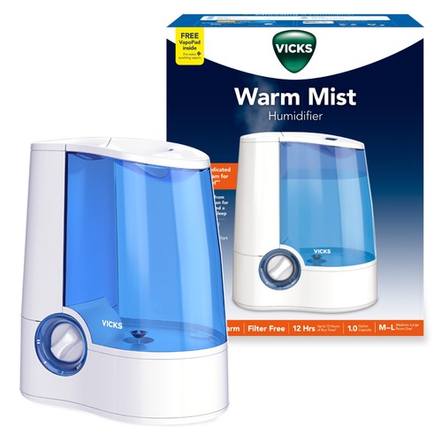 Vicks warm mist humidifier - vicks,