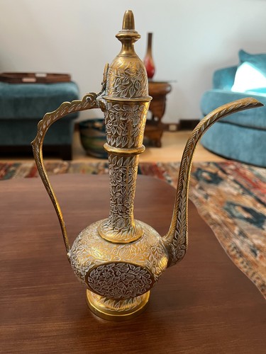 Vintage brass tea - vintage,