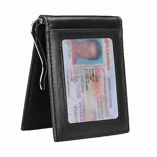 Rfid men leather slim - men's,