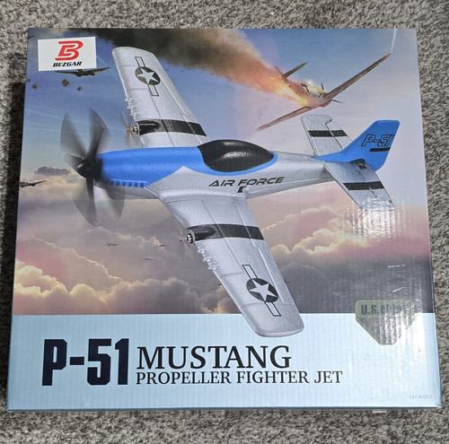 Bezgar mustang warbird rc - p-51,