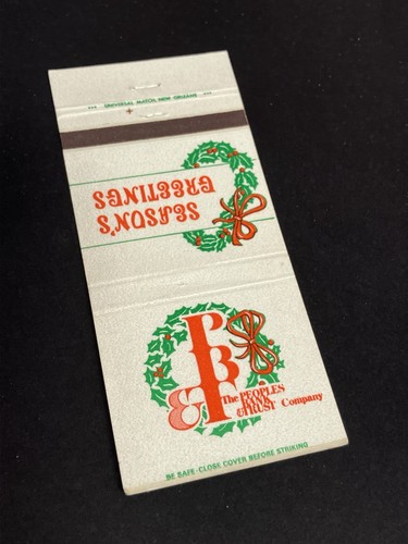 Vintage christmas matchbook - vintage,