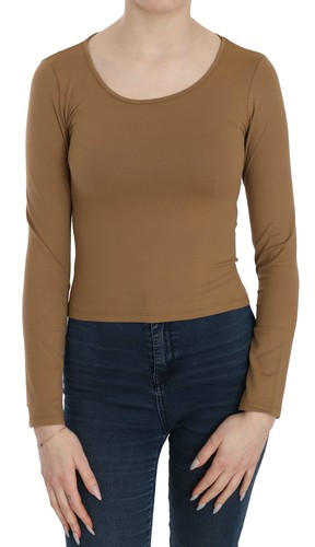 Ferre blouse brown long - gf,