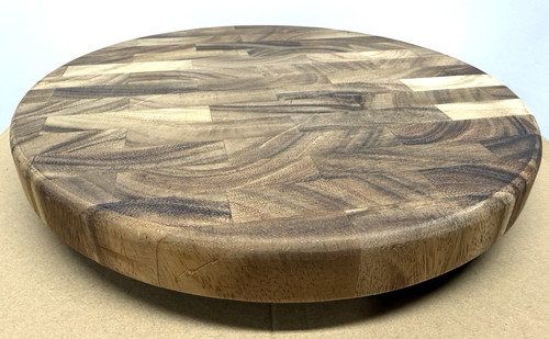 Walnut butcher block round - butcher,