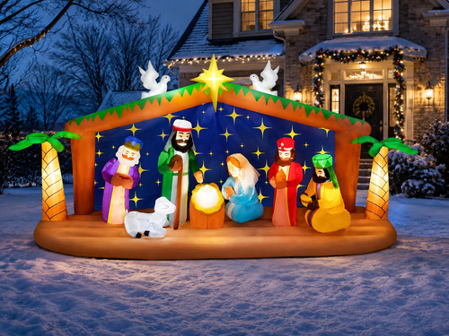12ft christmas inflatable - christmas,
