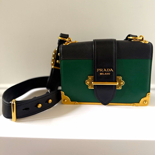Prada cahier green black - prada, green/black