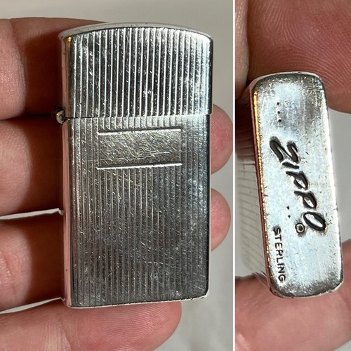 Vintage sterling silver zippo - vintage,