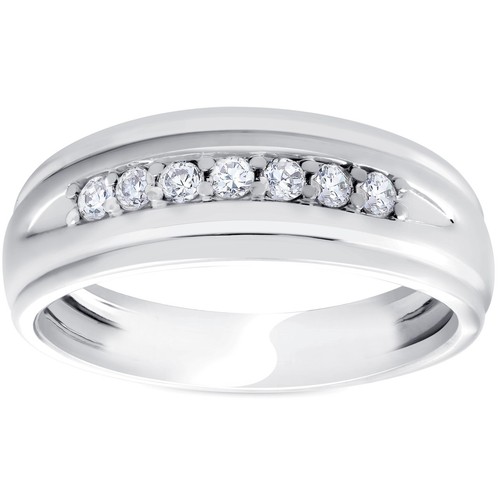 Mens 4ct white gold stone - white,