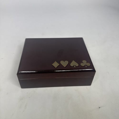 Vintage wooden playing card - wooden,