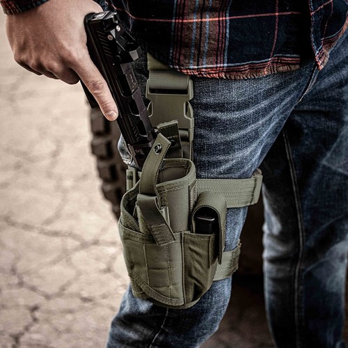 Tactical drop leg - leg, holster