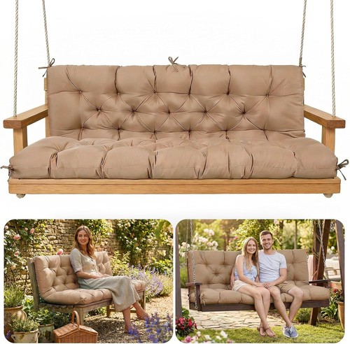 Outdoor garden bench - bench, cushions