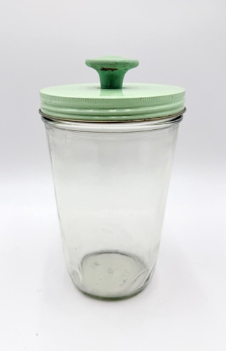Vintage large clear glass with - vintage,