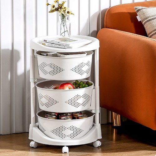 Kitchen storage cart - storage, rotating