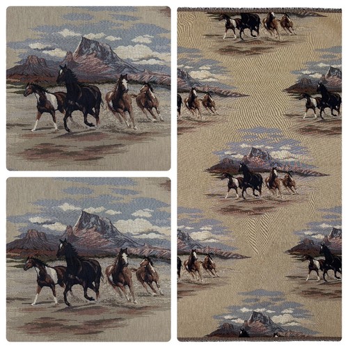 Vintage wild horses - vintage, running