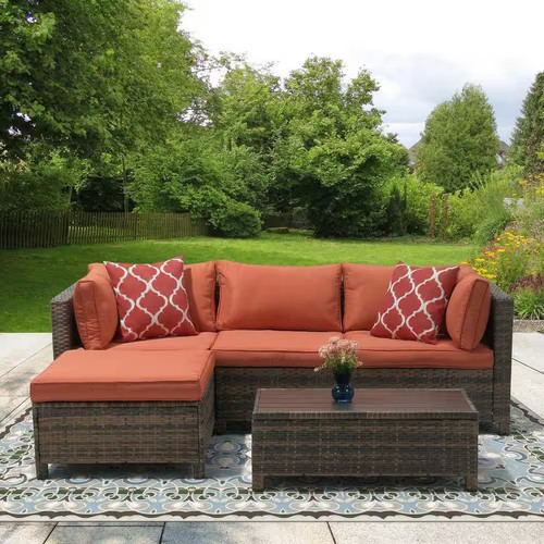 Piece wicker patio - patio, sectional