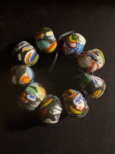 Glass beads millefiori - -,