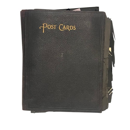 Antique postcard album - album, lot