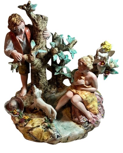 Antique porcelain figurine - porcelain, of