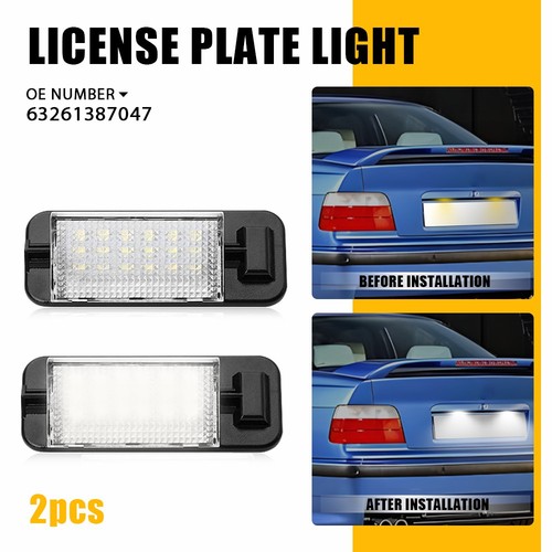 White led license plate - white,