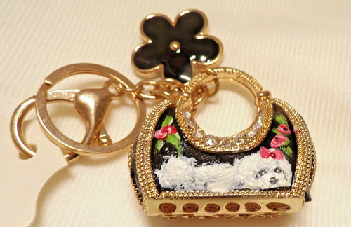 Hand painted maltese bling - maltese,