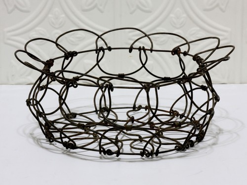 Wire egg basket collapsible - wire,