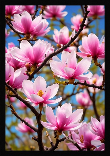Magnolia wall art refined - magnolia,