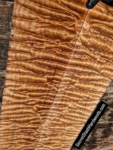 Quilted maple bookmatch - quilted, top