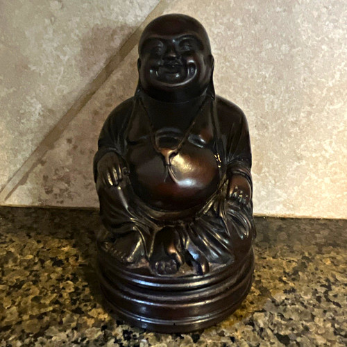Laughing seated buddha - buddha, statue