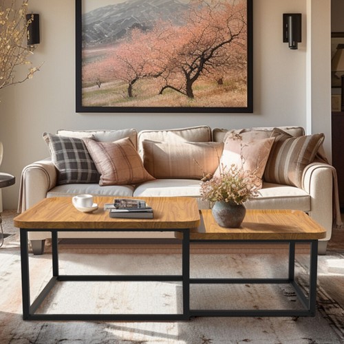 Industrial coffee table - 2x,