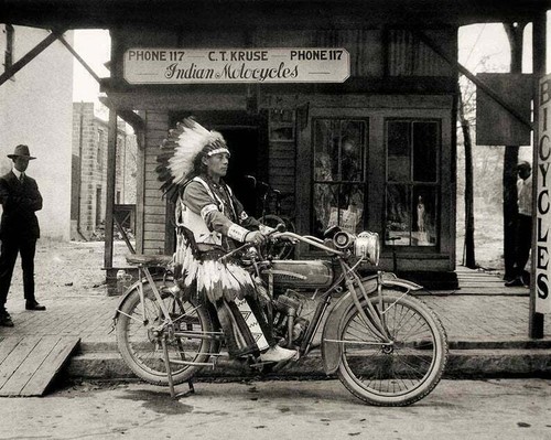 Vintage indian motorcycle - vintage,