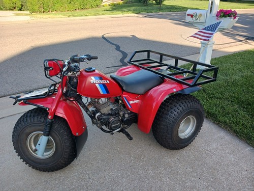 1984 honda 200es big - 1984, red