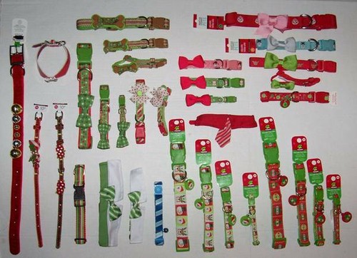 Christmas dog collars choose - christmas,