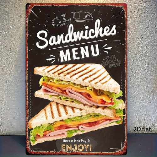 Vintage metal sandwich - metal,