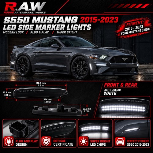 S550 mustang white - s550, side