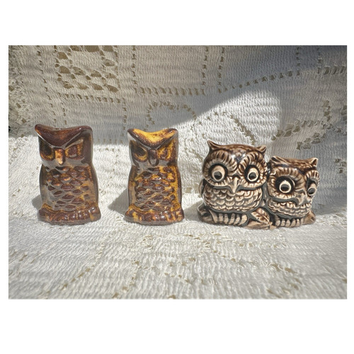 Vintage ceramic owl - vintage,