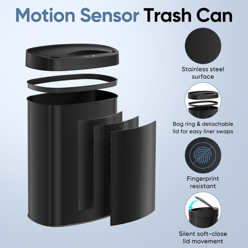 Gallon automatic trash can - gallon,