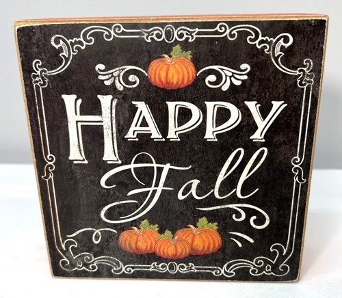 Happy fall wooden sign - fall,