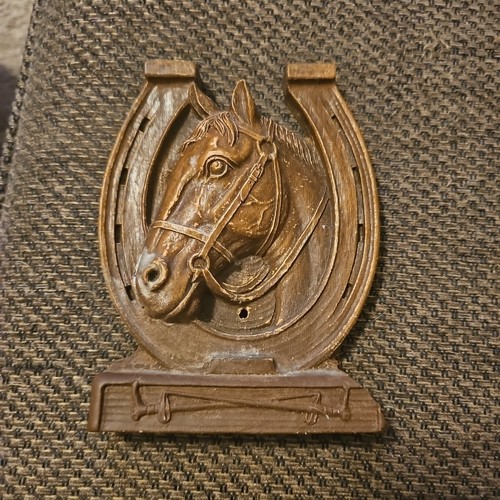 Decorative wooden horse plaque - wooden,