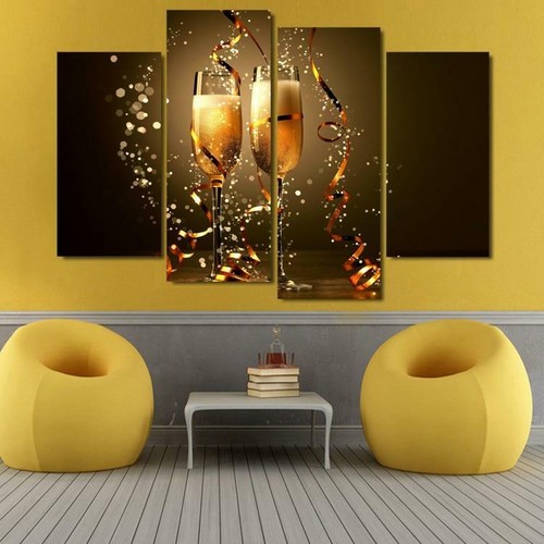 Framed piece canvas wall art - wall,