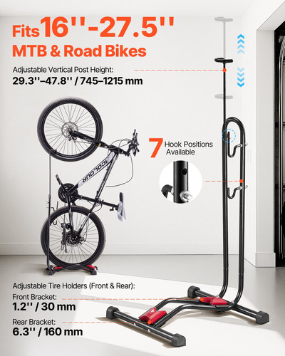 Vevor bike rack upright - bike, rack,
