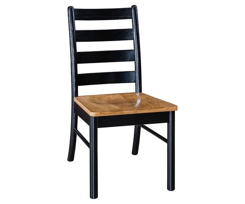 Ladder back dining chair - back, solid