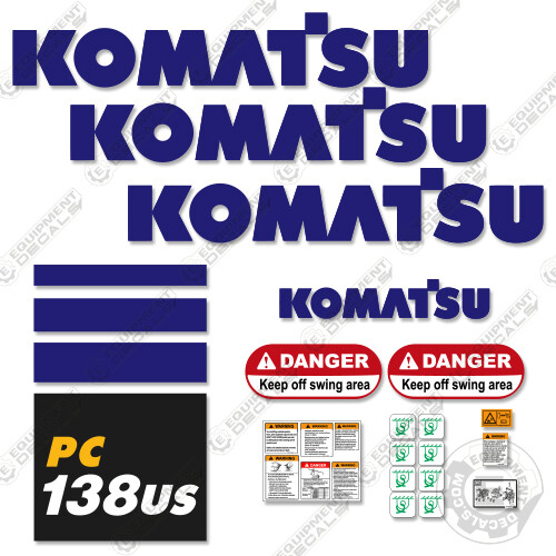 Fits komatsu pc138us decal - fits,