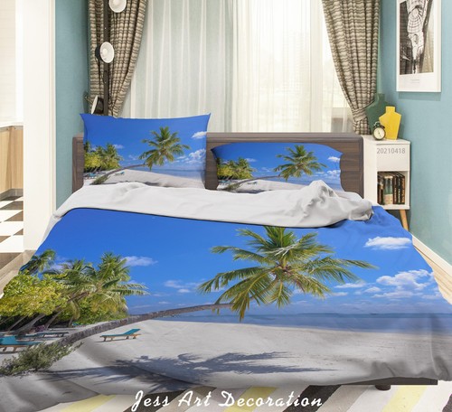 Tropical beach palm tree - 3d,