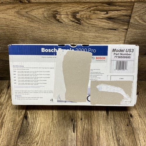 Bosch us3 tankless water - tankless,