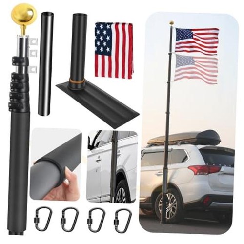 20ft tailgate flag pole with - 20ft,