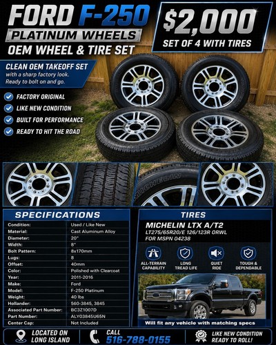 Ford 250 f 350 platinum - ford, 20"
