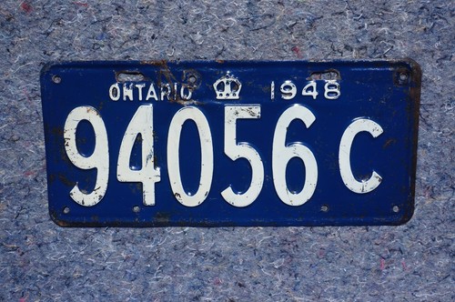 1948 ontario canada license - 1948,