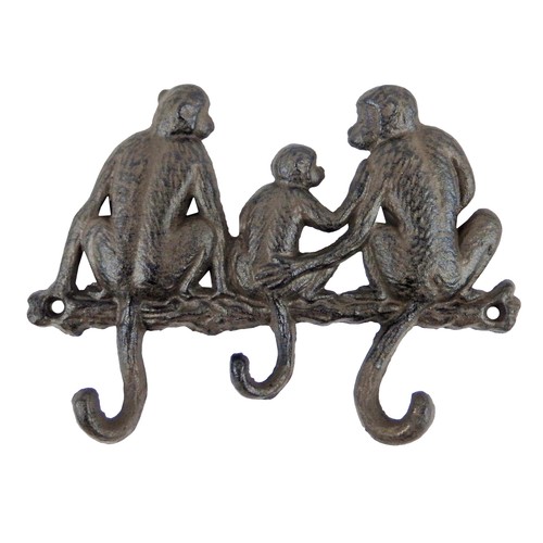 Cast iron monkey - monkey, family
