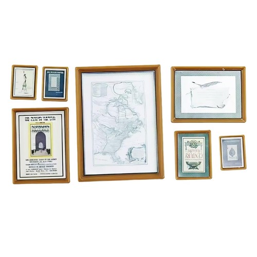 Miniature dollhouse wall art - wall,